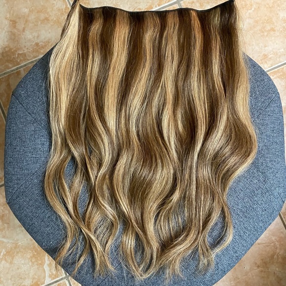 Flip N Go halo hair extensions